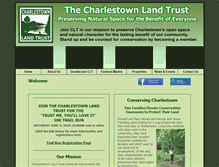 Tablet Screenshot of charlestownlandtrust.org